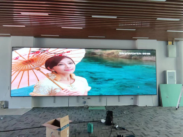 会昌P1.53led小间距屏安装案例